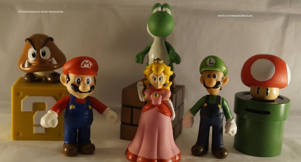 SUPER MARIO BROS FIGUREN Mario Bros Figuren Setje Princes Daisy