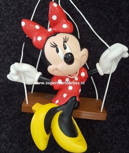 Minnie Mouse Op Schommel 47cm Walt Disney Cartoon Comic collectible Big Fig Used