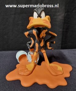 Daffy Duck Painting go's wrong Warner Bros Cartoon Comic Collectible Sculpture Boxed