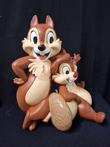 Chip and Dale  Garden Statue Cartoon Comic Disney Home Original Sculpture Boxed