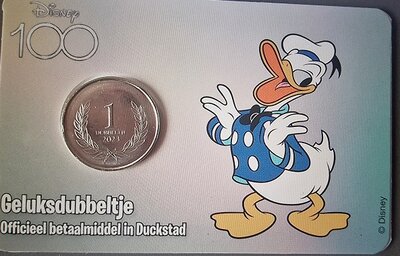 Scrooge Mc Duck Geluksdubbeltje 2023 Het 100 Jarig Bestaan Walt Disney