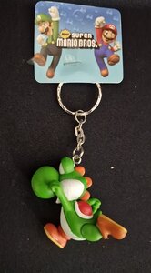 Yoshi Green Walking Keychain Supermario action Figure toy 5cm Pvc Merchandise 