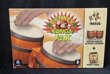 Donkey Konga Pak Bongos with Game Nintendo Gamecube Controller Boxed