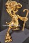 Scrooge Mc Duck with walking Stick Chromed Gold Replica Pop Art Sculpture 