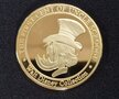  First Cent Of Uncle Scrooge Walt Diney Gold plated Coin Limited 500 Pieces