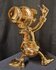 Scrooge Mc Duck with walking Stick Chromed Gold Replica Pop Art 