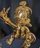 Scrooge Mc Duck with walking Stick Chromed Gold Replica Pop Art Sculpture new