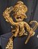 Scrooge Mc Duck with walking Stick Chromed Gold Replica Pop Art Big Fig