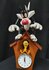 Sylvester & Tweety Cuckoo Clock 15 "  Warner Bros Looney Tunes collectible figurine 