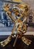 Scrooge Mc Duck with Walking Stick Chromed Gold Replica Pop Art Sculpture 70cm 