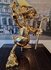 Scrooge Mc Duck with Walking Stick Chromed Gold Replica Pop Art Comic Figur